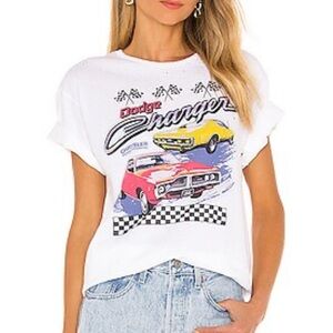Junk Food Clothing White Dodge Graphic Tee